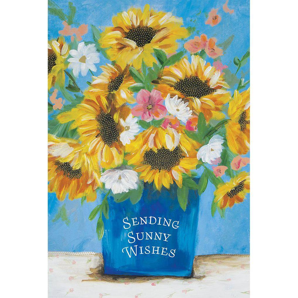 Pictura Sunflowers Get Well Card featuring bright sunflower illustrations on a cheerful everyday card design.